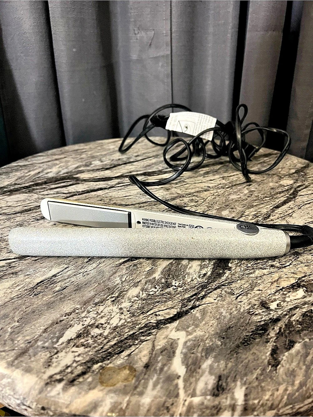 CHI Ultra Beauty Glitter Flat Iron Silver